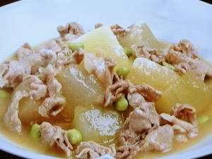 冬瓜と豚肉のさっぱりみそ煮