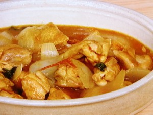鶏肉とトマトのオイスターカレー炒め