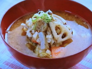 もち麦入り豚汁
