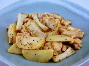 鶏のピリ辛マスタード炒め