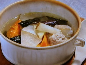豚だんごの梨スープ