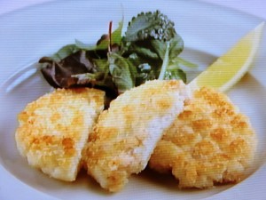 はんぺんとサケのカツレツ
