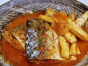 さばとなすのオンマみそ煮