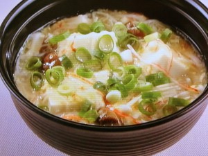 豆腐のカニカマあんかけ
