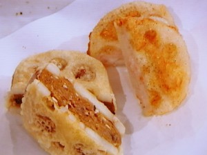 れんこんのはさみ揚げ