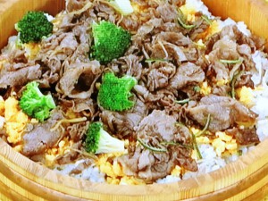 甘辛牛肉のちらしずし