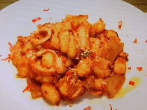 もこみち流 タコとイカのトマトソースニョッキ