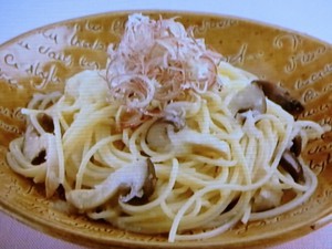 大黒しめじのパスタ