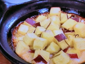 さつまいもの和風グラタン
