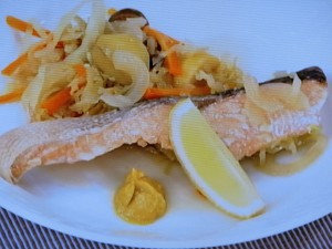 フランス風さけと野菜の蒸し煮