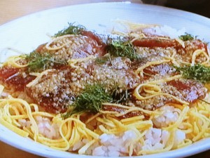 まぐろのごま漬けずし