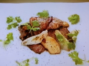 もこみち流 中華風 牛肉とあわびたけのスパイス炒め