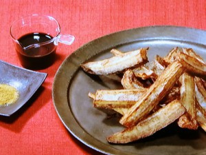 れんこんのスティック揚げ