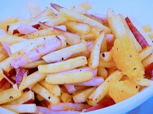 さつまいものオレンジ炒め