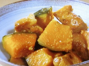 かぼちゃと豚肉の煮物