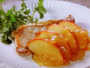 豚肉とりんごのソテー