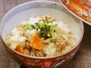 秋色炊きおこわ